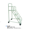 Стальная складская тележка с подвижной лестницей с колесами Yd-063